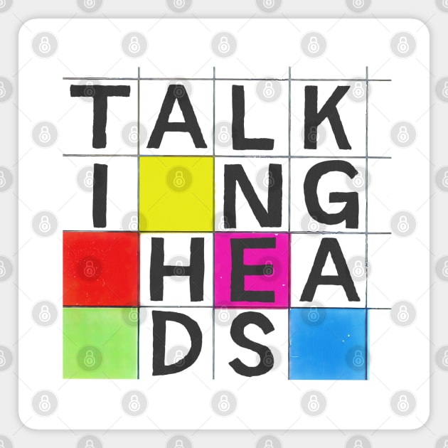 Talking Heads // Retro Original Fan Art Design Magnet by DankFutura